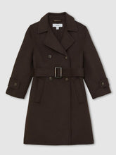13-14 yrs Double-Breasted Blindseam Wool-Blend Coat Chocolate Brown | Children