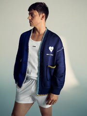 | Tom Daley Lover Knit Cardigan Navy Blue | Mens