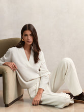 Cashmere V-Neck Jumper Cream | Womens