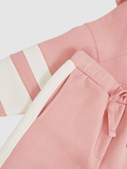 Cotton-Blend Joggers and Hoodie Set Rose | Children