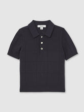 13-14 yrs Stitch-Detail Press-Stud Polo Shirt Navy Blue | Children