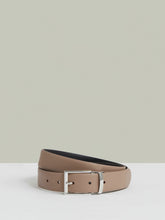 Reversible Leather Belt Dark Stone/Navy | Mens