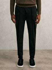 Interlock Drawstring Joggers Black | Mens