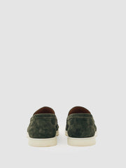 Suede Slip-On Loafers Forest Green | Mens