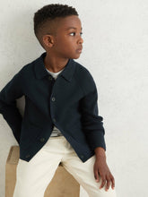 9-13 yrs Button-Through Knitted Cardigan Navy | Children