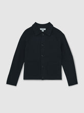 13-14 yrs Button-Through Knitted Cardigan Navy | Children