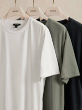 T-Shirts 3 Pack White/Navy/Dark Sage Green | Mens