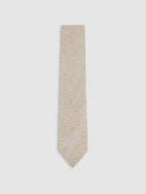 Wool-Silk Textured Tie Oatmeal | Mens