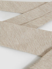Wool-Silk Textured Tie Oatmeal | Mens