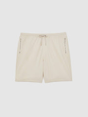Textured Drawstring Shorts Stone | Mens