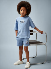 13-14 yrs Superman Logo-Print Shorts Light Blue | Children