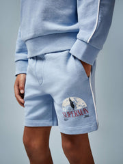 13-14 yrs Superman Logo-Print Shorts Light Blue | Children
