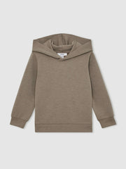 Interlock-Jersey Hoodie Taupe Brown | Children
