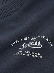 9-13 yrs Cotton Blend Motor Cars Sweatshirt Washed Blue | Children