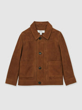 13-14 yrs Suede Worker Jacket Tobacco Brown | Children