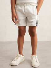 9-13 yrs Side Stripe Textured Shorts White | Children