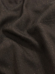 Silk Blend Herringbone Pocket Square Chocolate Brown | Mens