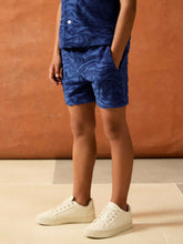 9-13 yrs SmileyWorld Wave Texture Shorts Bright Blue | Children