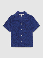 13-14 yrs SmileyWorld Wave Texture Shirt Bright Blue | Children