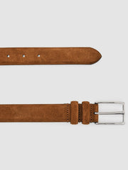 Suede Belt Tobacco Brown | Mens