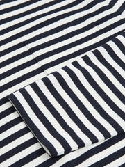 Striped Crew-Neck T-Shirt Navy/White | Mens