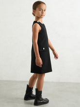 13-14 yrs Button-Detail Sleeveless Shift Dress Black | Children