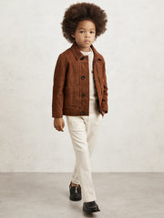 3-9 yrs Relaxed-Fit Pleated Tapered Trousers Off White | Children