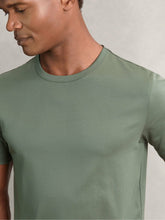Airwater-Cotton Crew-Neck T-Shirt Kale Green | Mens