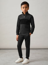 3-9 yrs Interlock Velour-Panel Zip Sweatshirt Black | Children