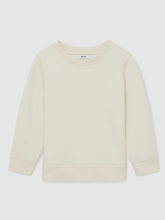 13-14 yrs Cotton-Blend Textured Sweatshirt Off White | Children
