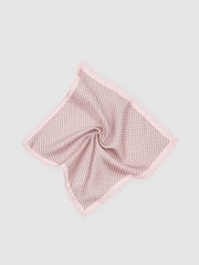 Geo Chain Detail Pocket Square Soft Pink | Mens