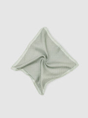Geo Chain Detail Pocket Square Sage | Mens
