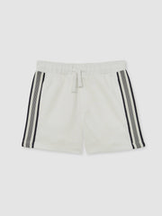 13-14 yrs Side Stripe Textured Shorts White | Children
