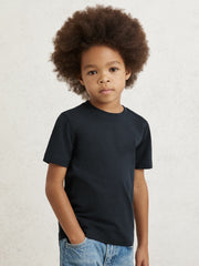9-13 yrs Crew Neck T-Shirt Navy | Children