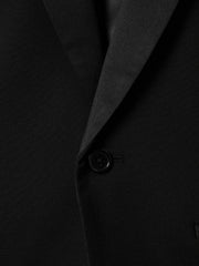 3-9 yrs Tuxedo Satin Single Breasted Blazer Black | Children