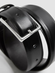 Smooth Leather Belt Black | Mens
