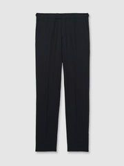 Slim Fit Linen Adjuster Trousers Navy | Mens