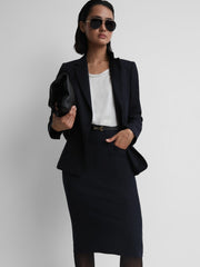 Tailored Pencil Skirt Navy | Womens