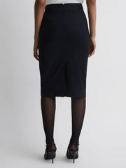 Tailored Pencil Skirt Navy | Womens