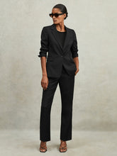 Single Breasted Suit Blazer Black | Womens