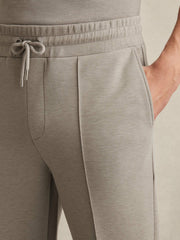 Drawstring Jersey Joggers Taupe | Mens