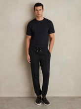 Drawstring Jersey Joggers Navy Blue | Mens