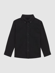 3-9 yrs Button Down Oxford Shirt Black | Children