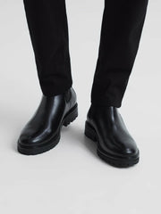 Leather Chelsea Boots Black | Mens