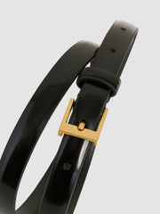 Thin Leather Belt Black | Womens