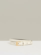 Thin Leather Belt Off White | Womens