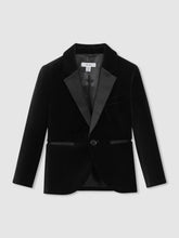 13-14 yrs Single Breasted Velvet Blazer Black | Children
