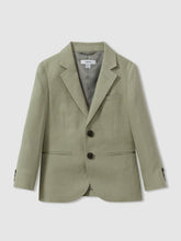 9-13 yrs Linen Single Breasted Blazer Apple | Children