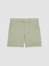 13-14 yrs Slim Fit Linen Adjustable Trousers Apple | Children