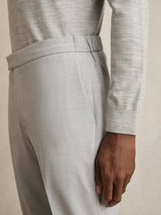 Slim-Fit Drawstring Trousers Grey | Mens